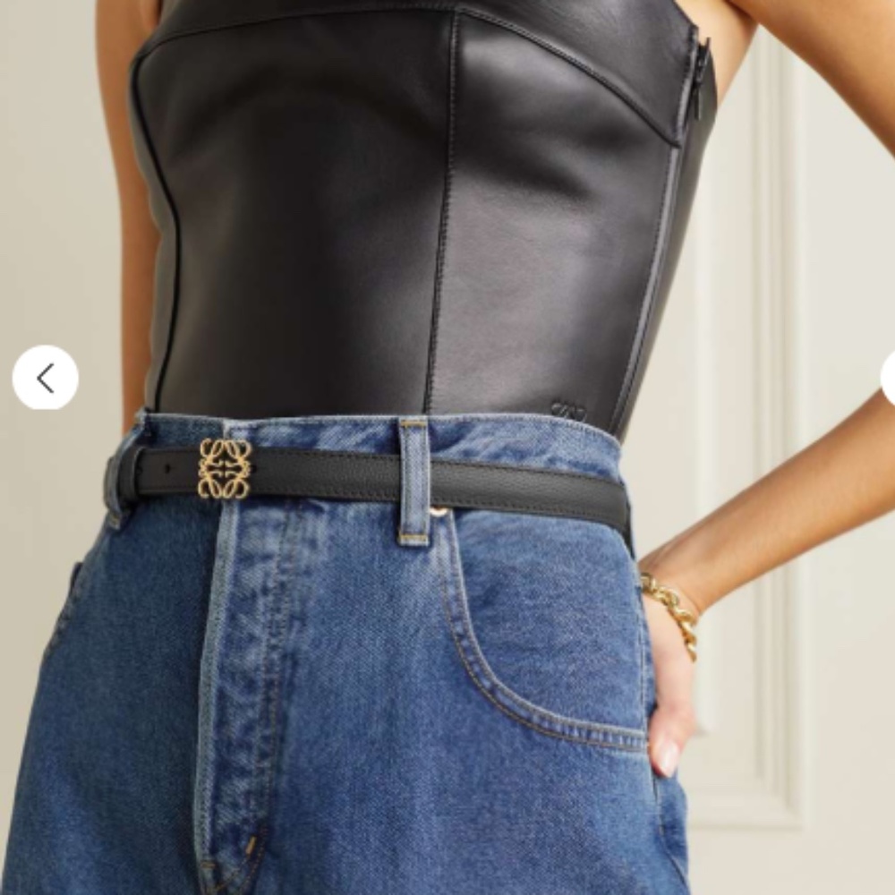 LOEWE Anagram Leather belt